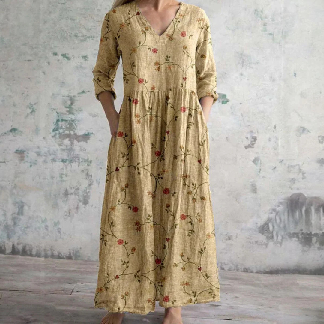 Olivia | Elegant Summer Dress with Floral Pattern