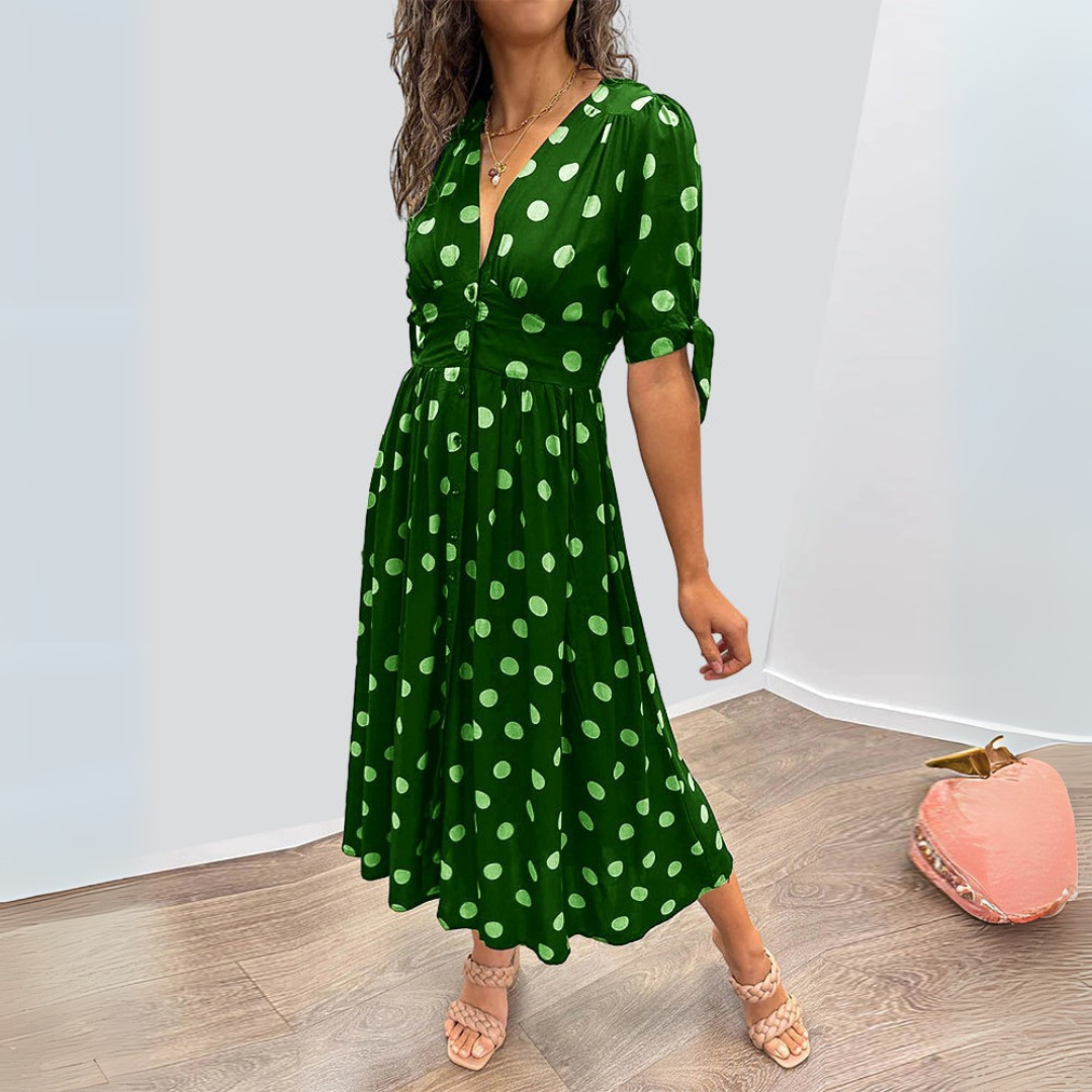 Anissa | Elegant Polkadot Maxi