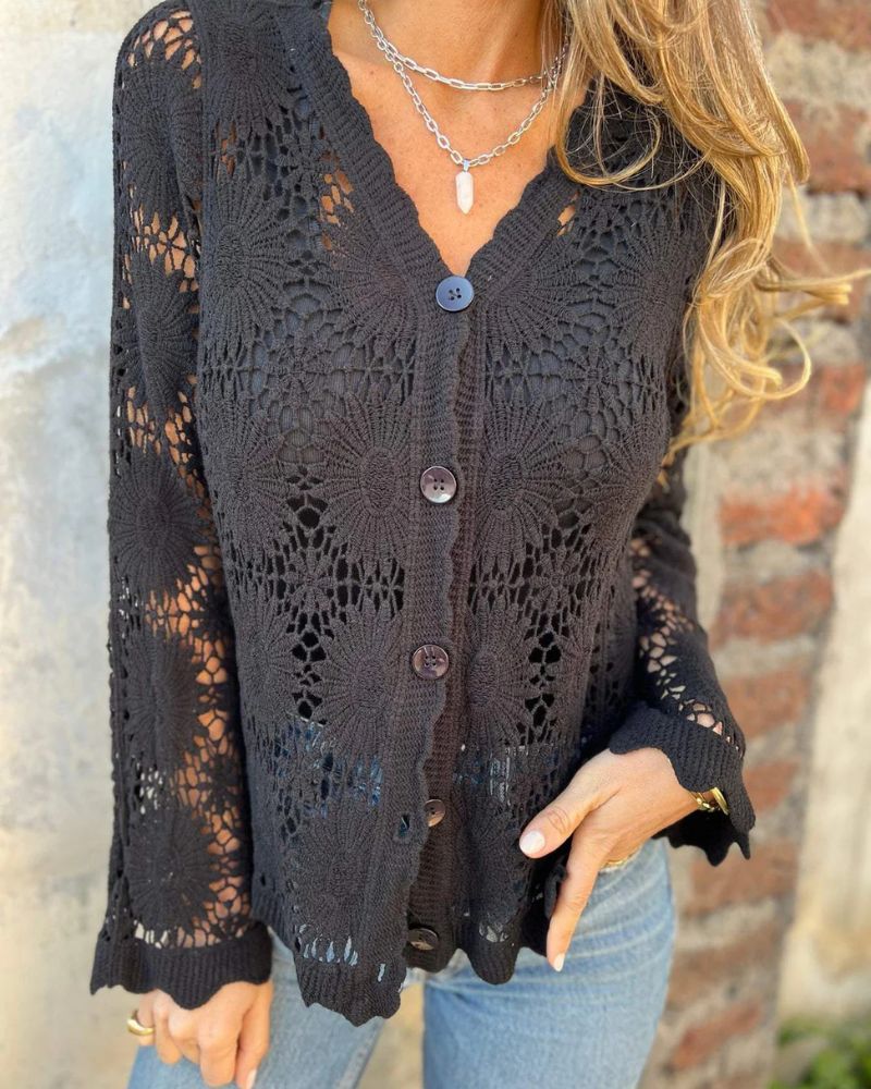 Tyra - Crocheted Cardigan