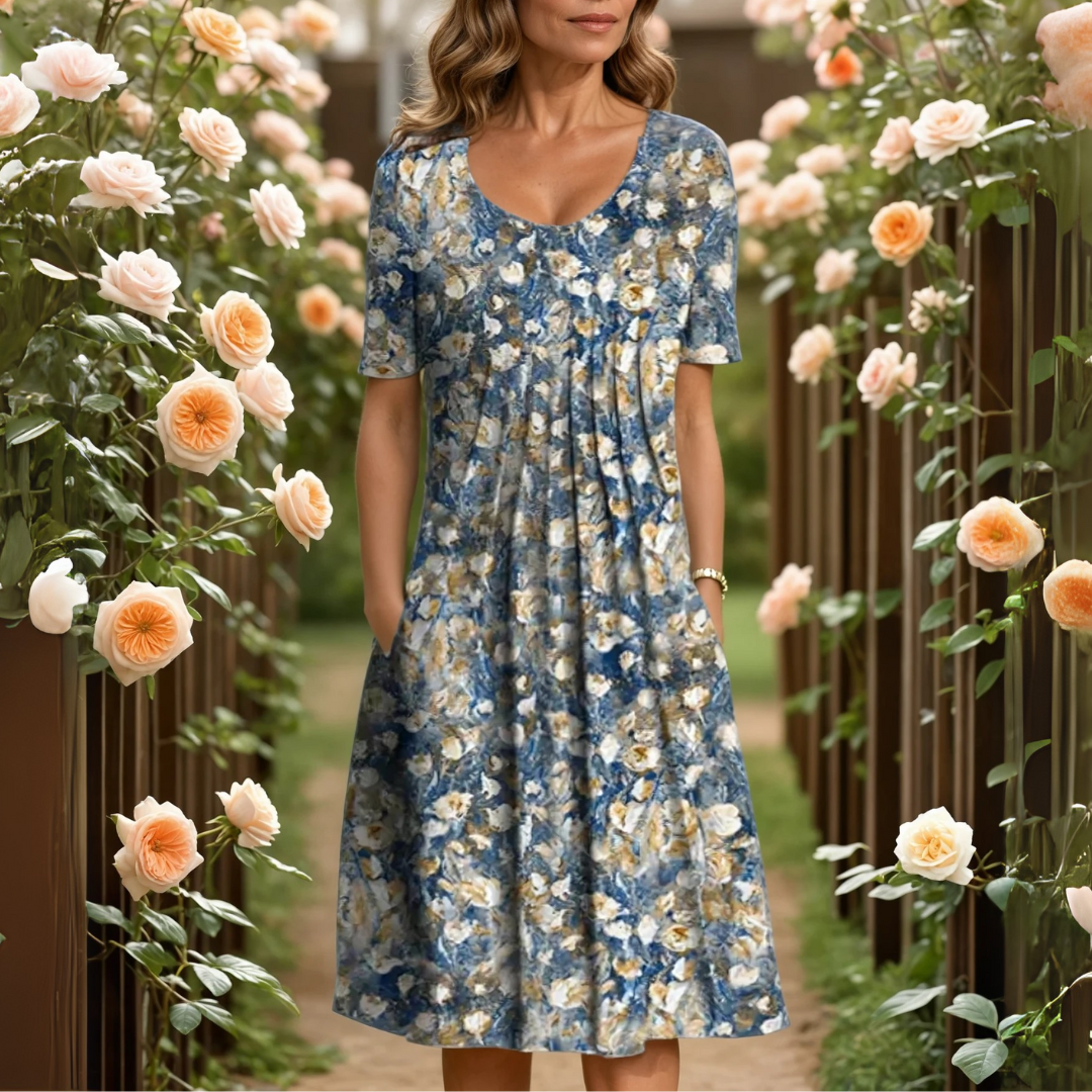 Verena | Flattering Floral Dress