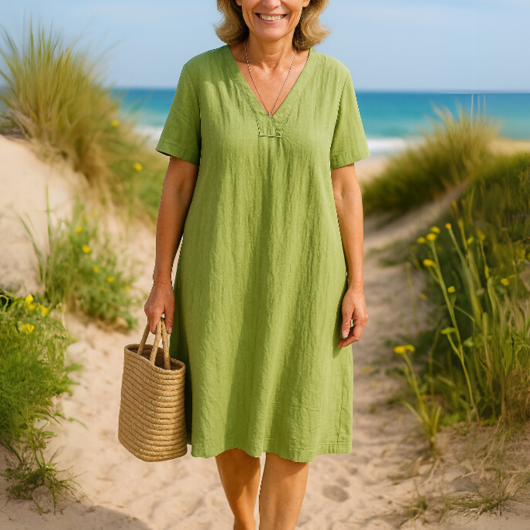 Bria | Elegant Linen Dress