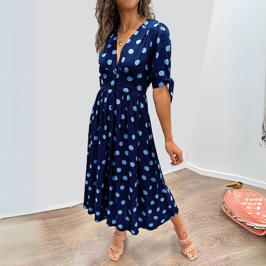 Anissa | Elegant Polkadot Maxi