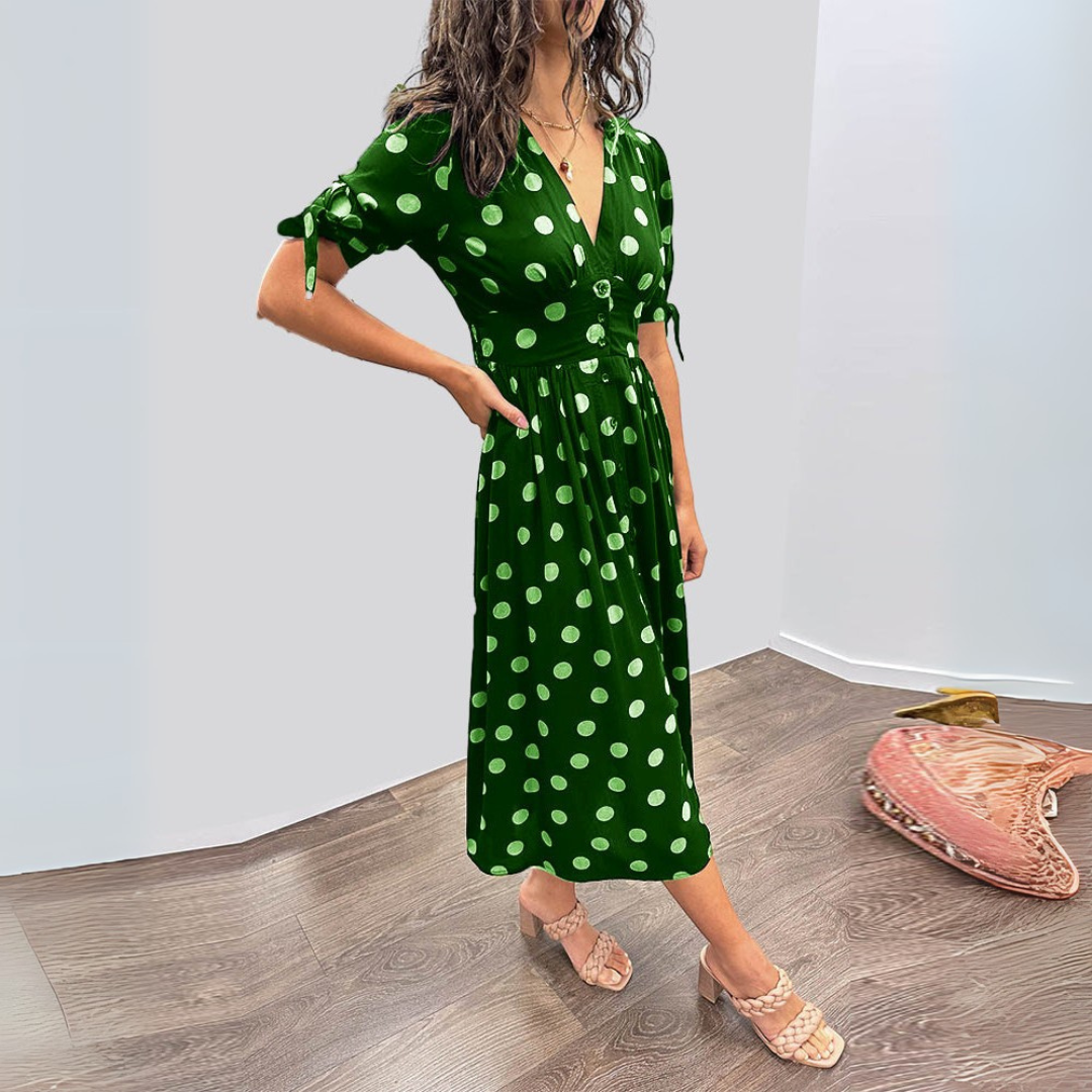 Anissa | Elegant Polkadot Maxi