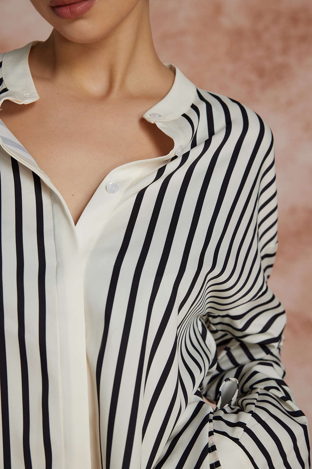 Solveig | Stripe Print Long Sleeve Shirt
