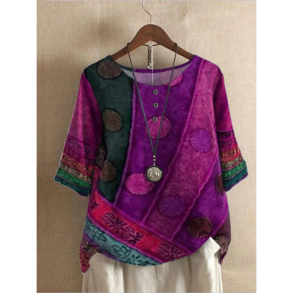 Vilda - Colourful Bohemian Top
