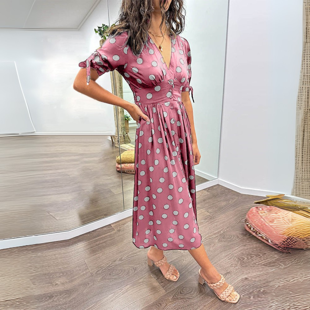Anissa | Elegant Polkadot Maxi