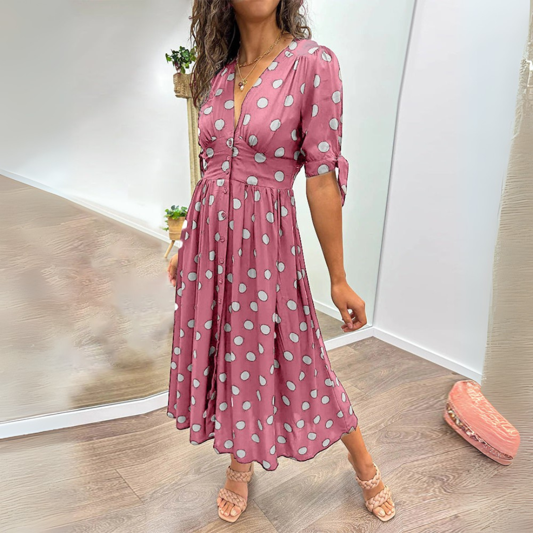 Anissa | Elegant Polkadot Maxi