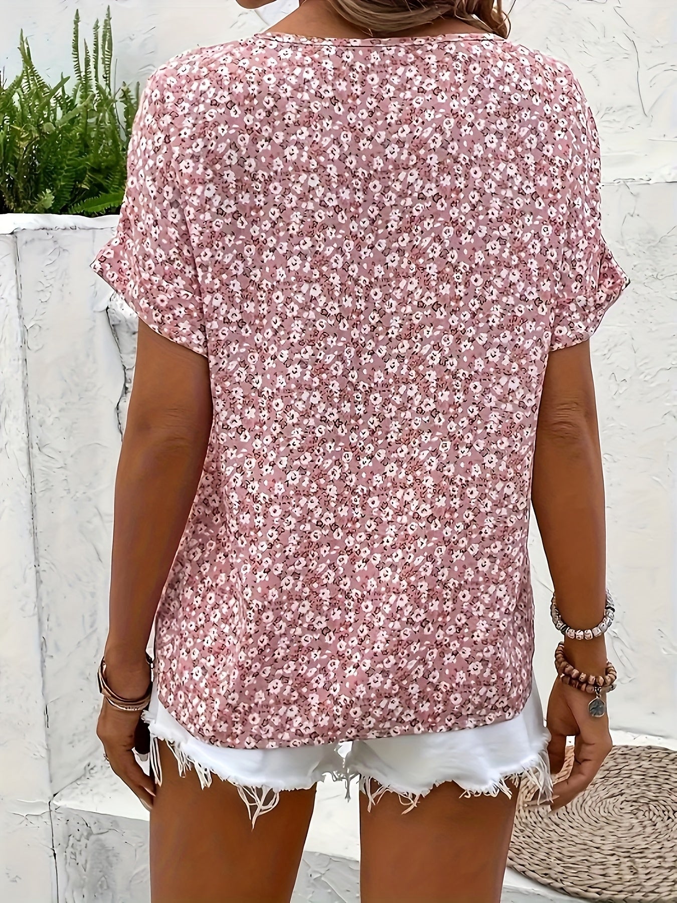 Lily | Floral Button-up Blouse