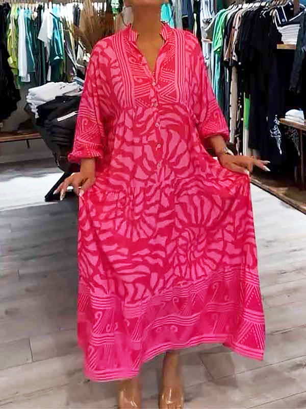 Isabella | V-neck Dress with Print
