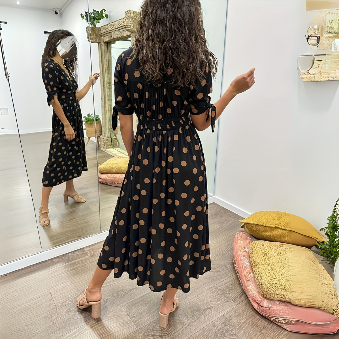 Anissa | Elegant Polkadot Maxi