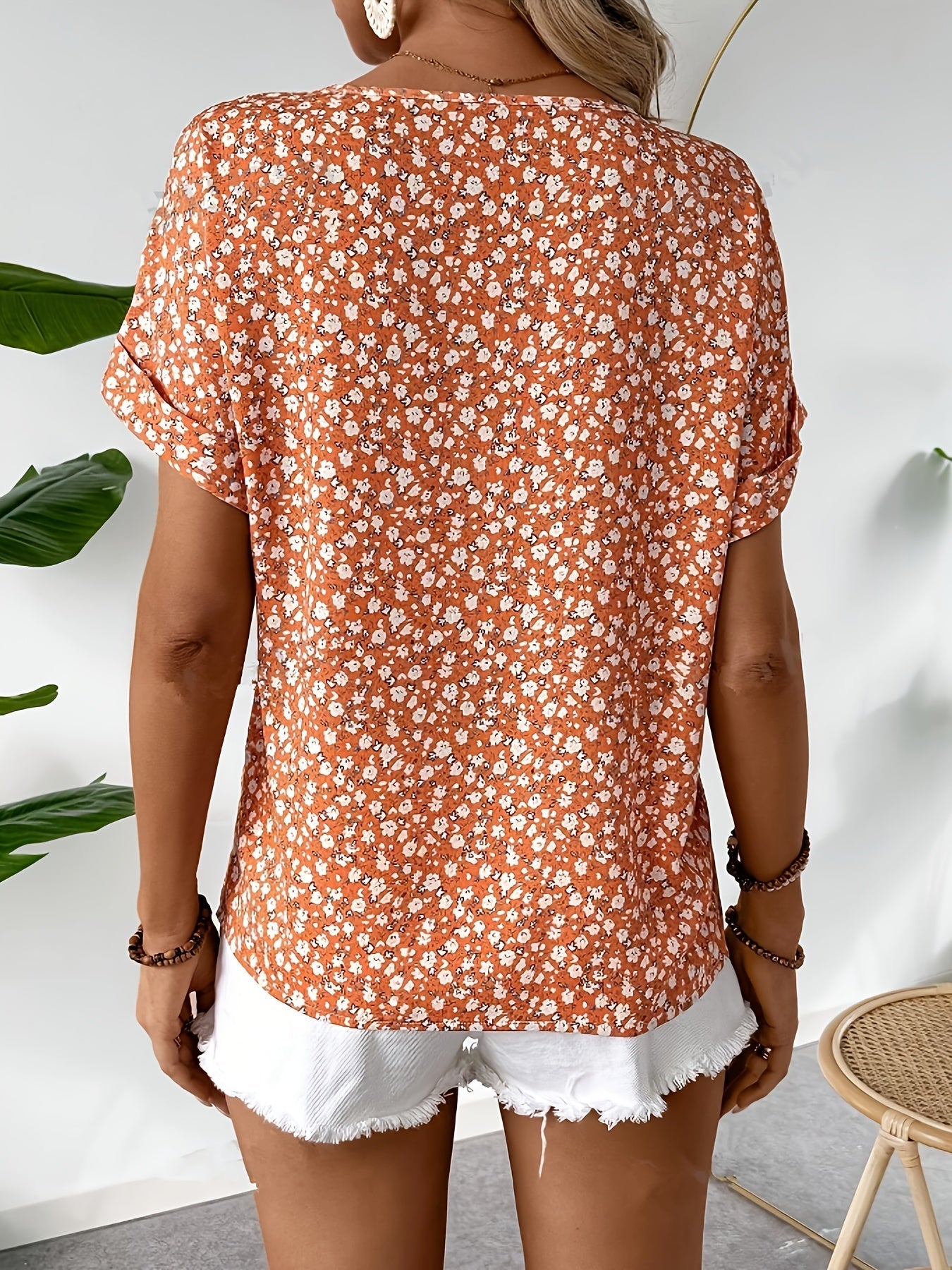 Lily | Floral Button-up Blouse