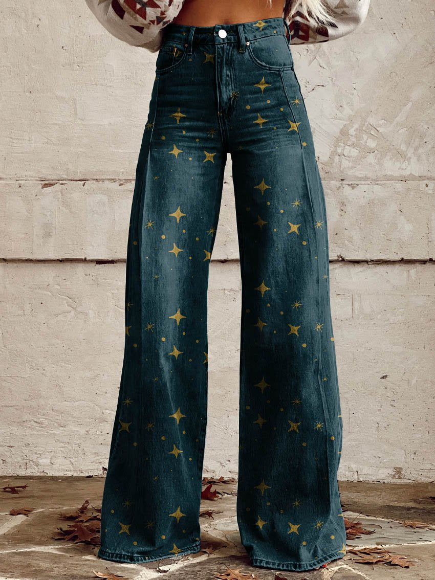 Alberta | Printed Wide-Leg Trousers