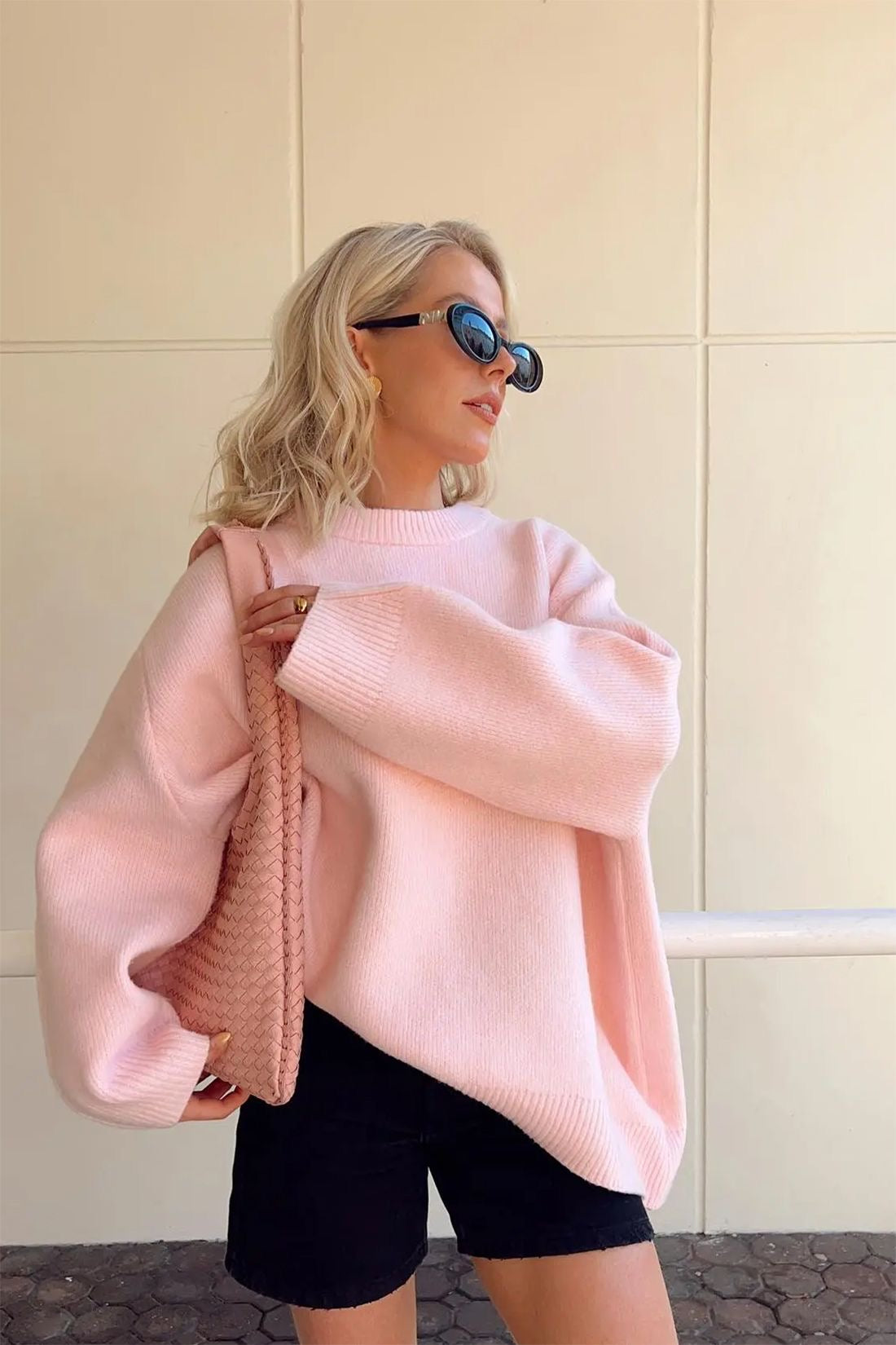 Bérénice | Pink Oversized Knit