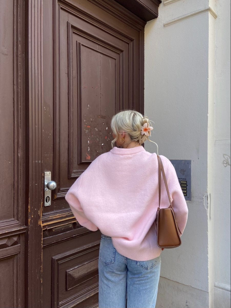Bérénice | Pink Oversized Knit