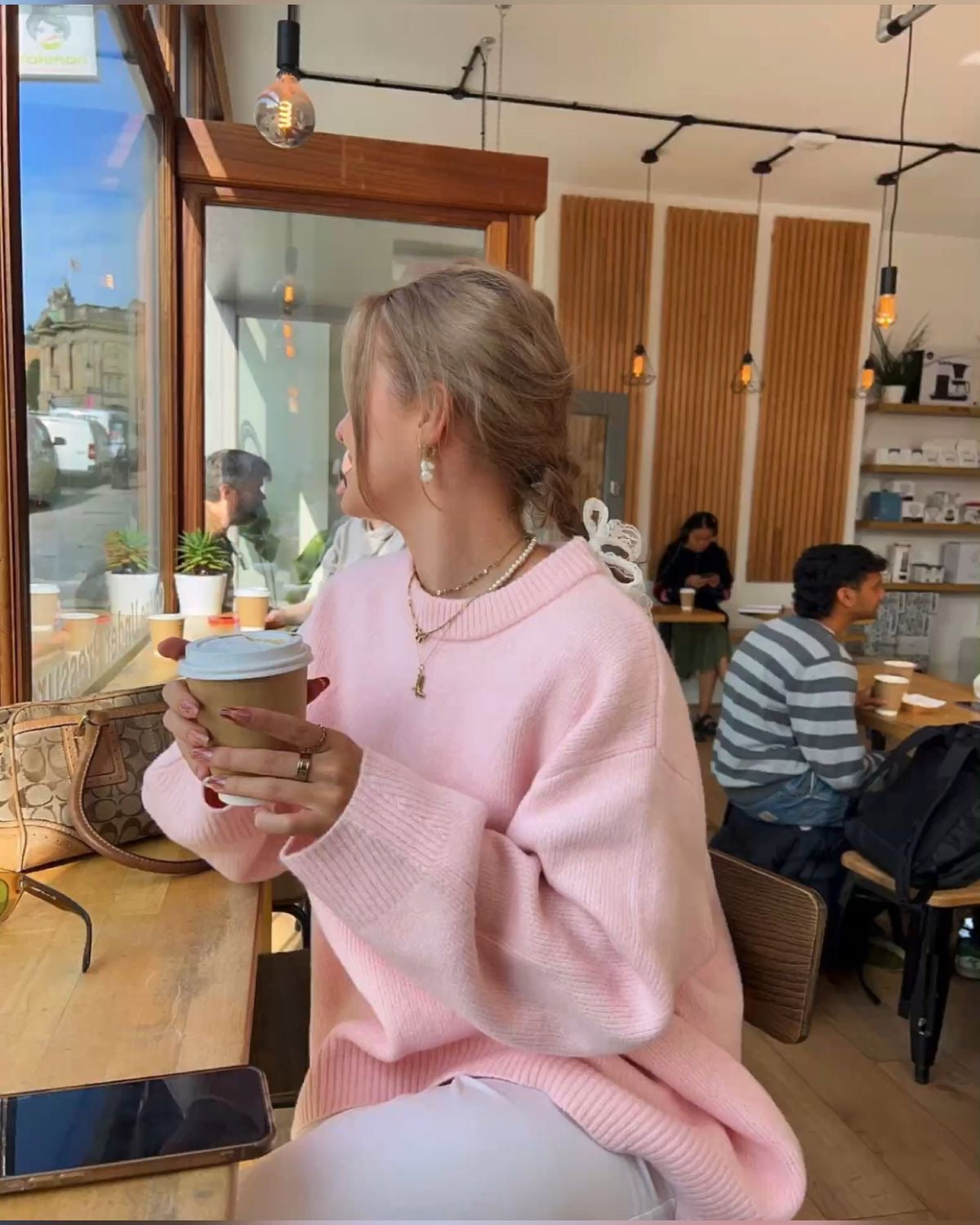 Bérénice | Pink Oversized Knit