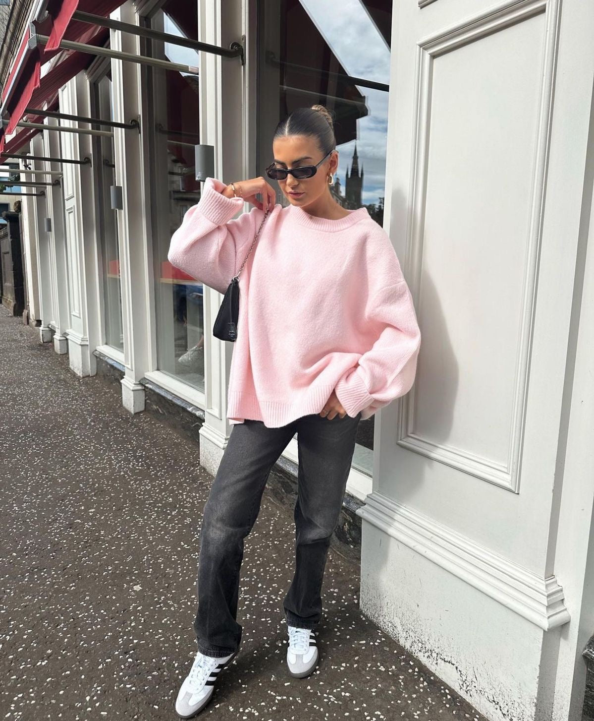Bérénice | Pink Oversized Knit