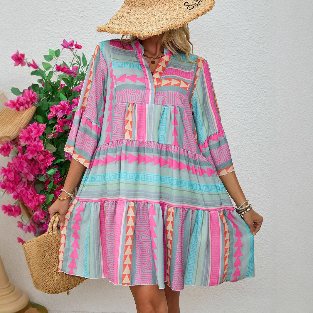 Jordyn | Boho Midi Dress