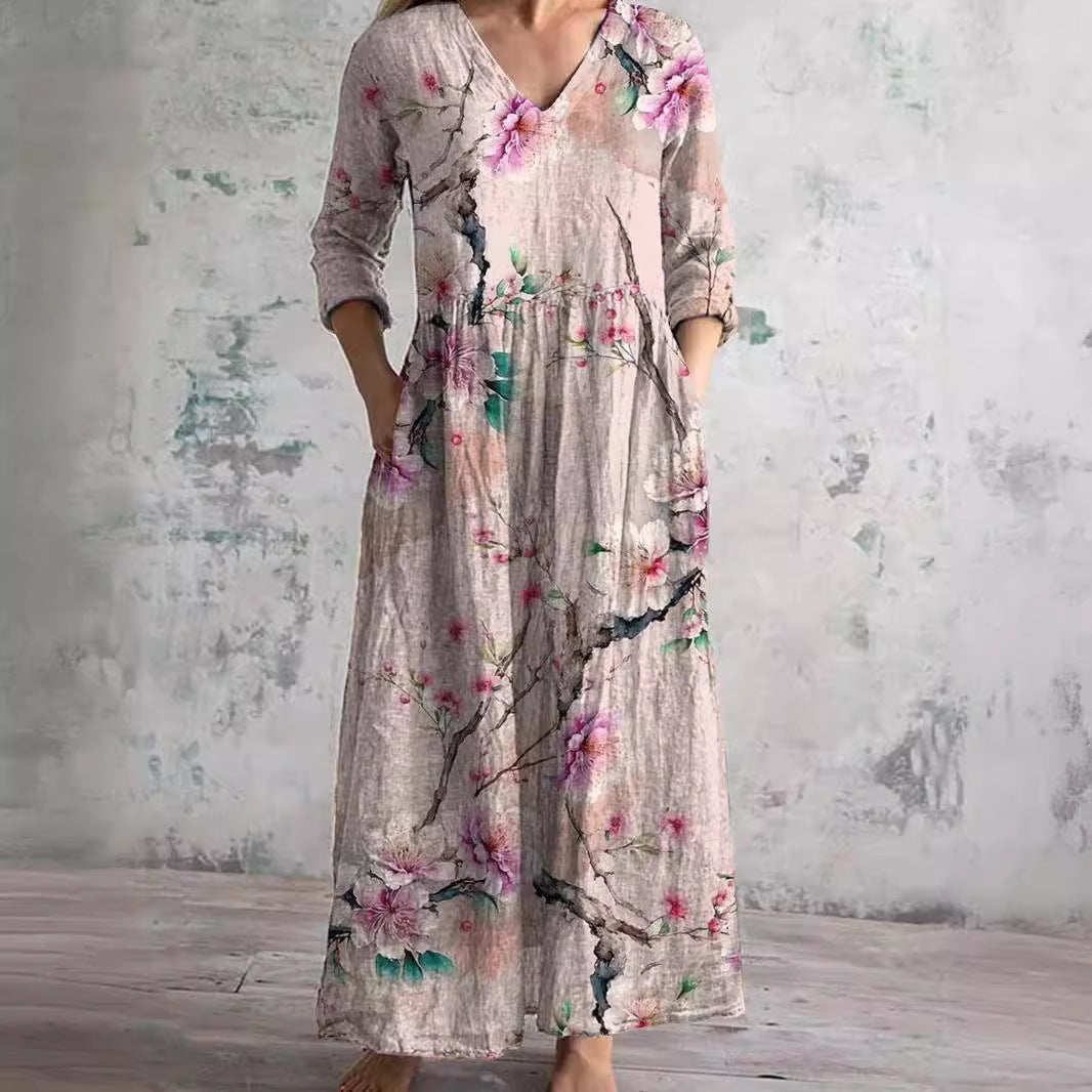 Olivia | Elegant Summer Dress with Floral Pattern
