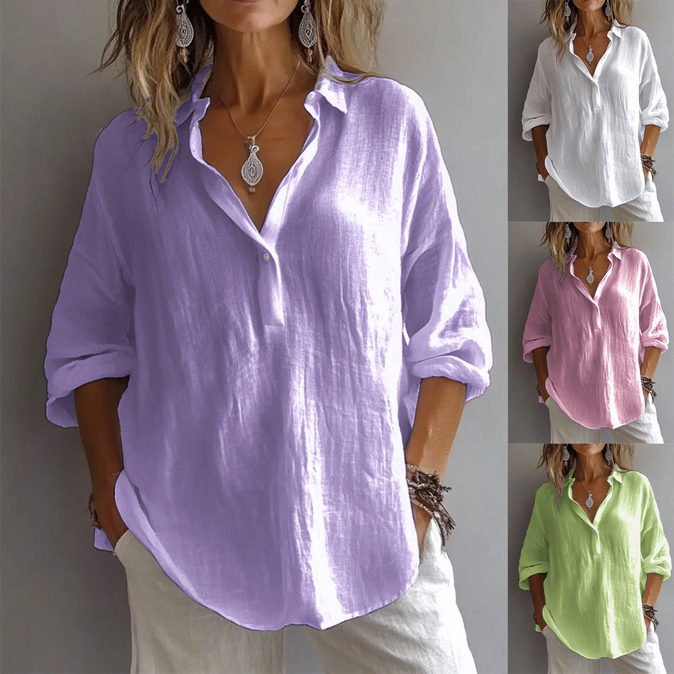 Elva - Stylish V-Neck Shirt
