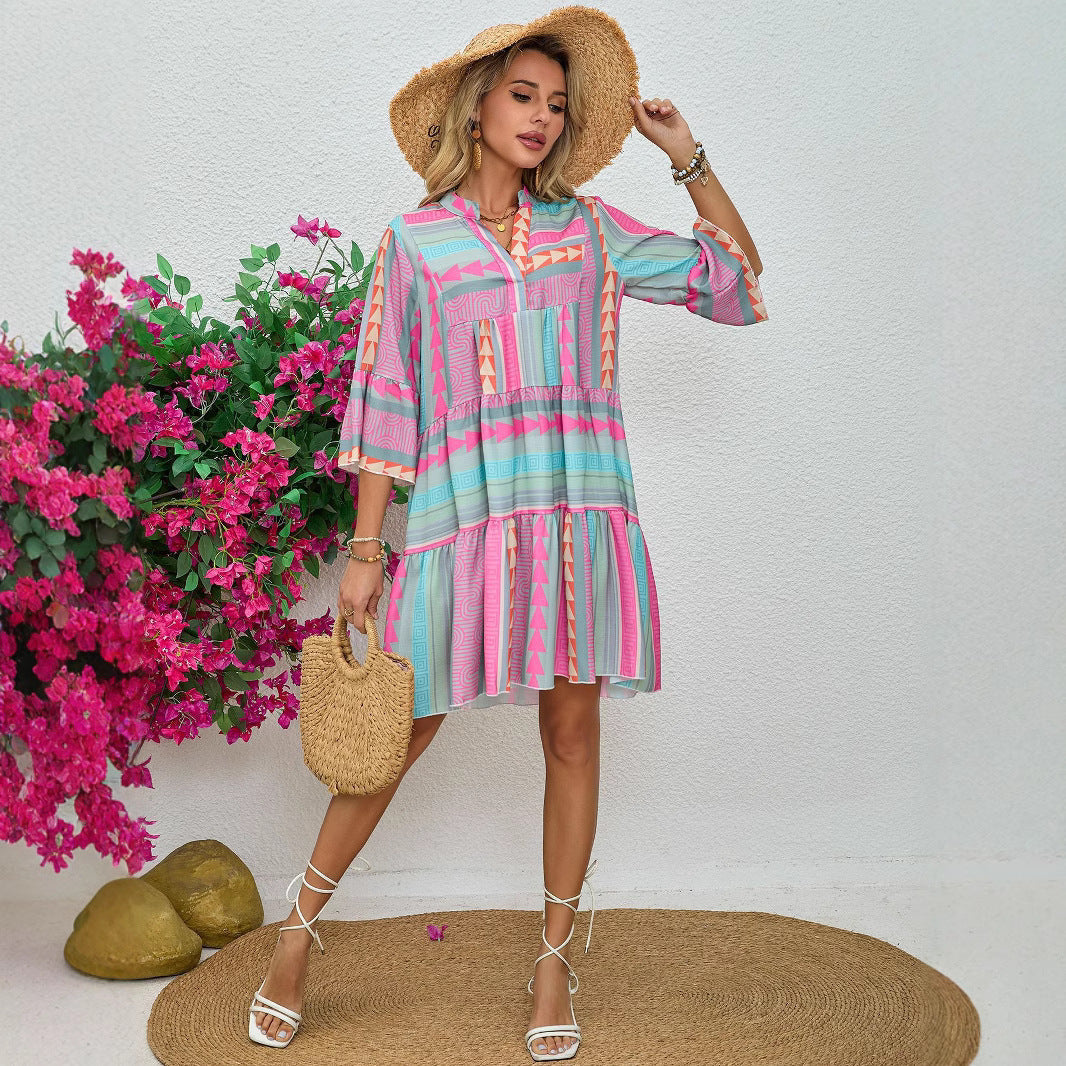 Jordyn | Boho Midi Dress