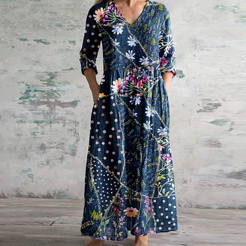 Olivia | Elegant Summer Dress with Floral Pattern