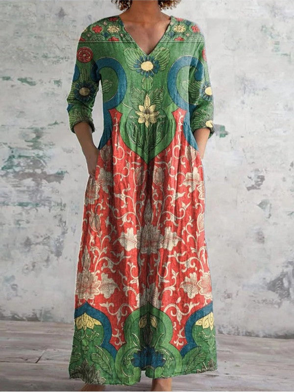 Jessica | vintage floral maxi dress