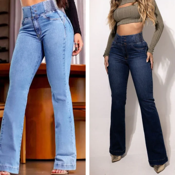 Grace | High-waisted stretch flared jeans