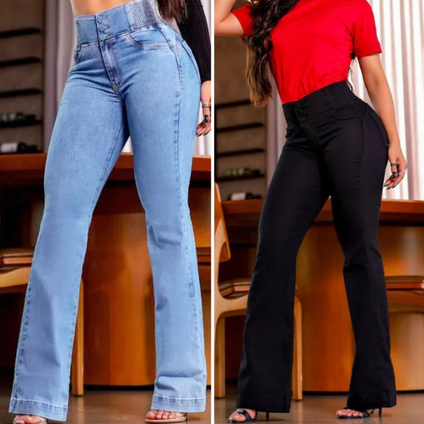 Grace | High-waisted stretch flared jeans