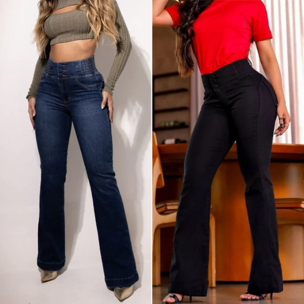 Grace | High-waisted stretch flared jeans