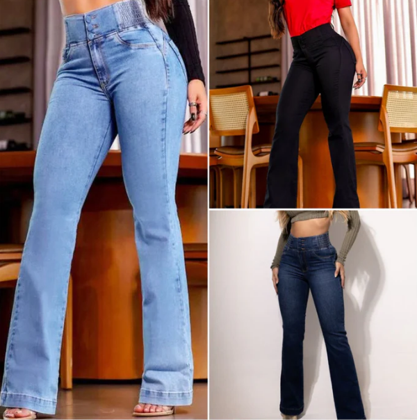 Grace | High-waisted stretch flared jeans