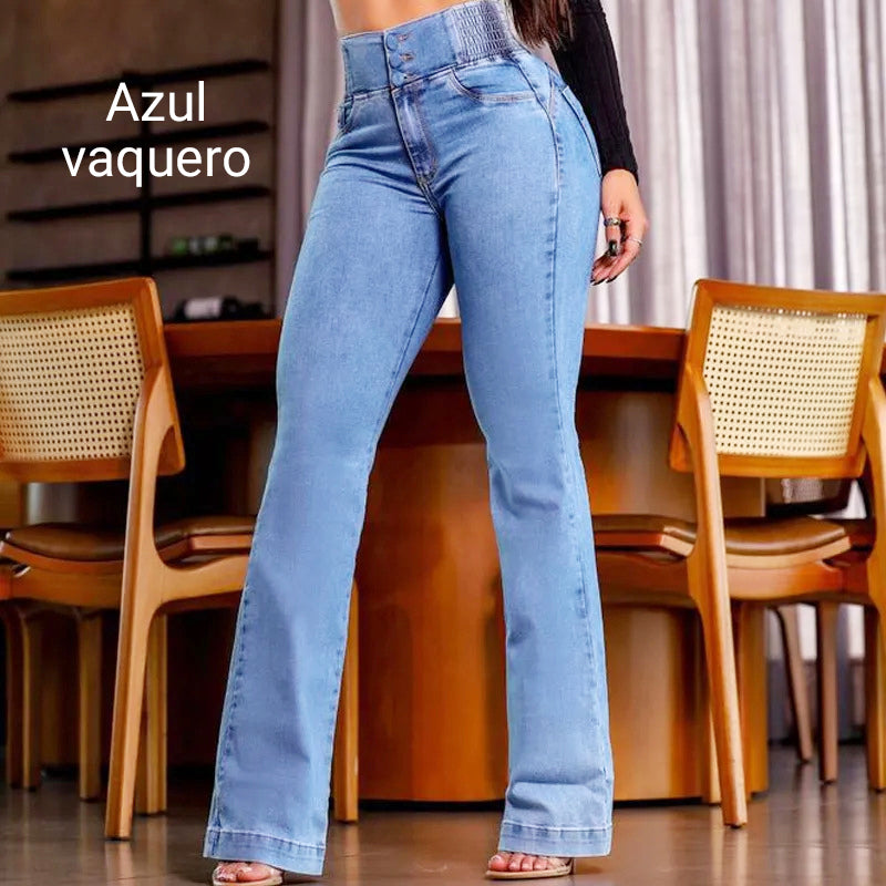 Grace | High-waisted stretch flared jeans