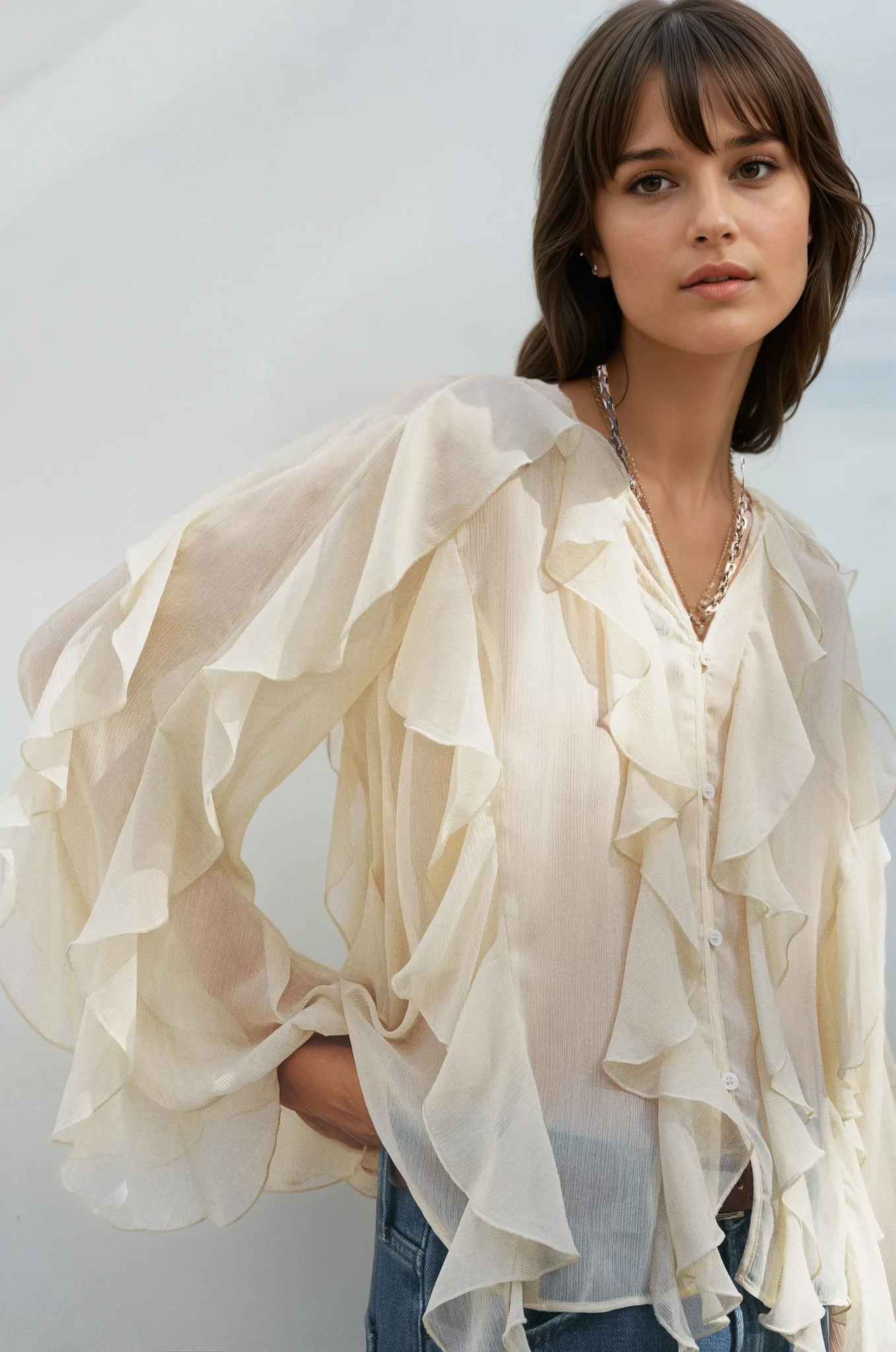 Mélanie | Pure Desire - Blouse with Ruffles