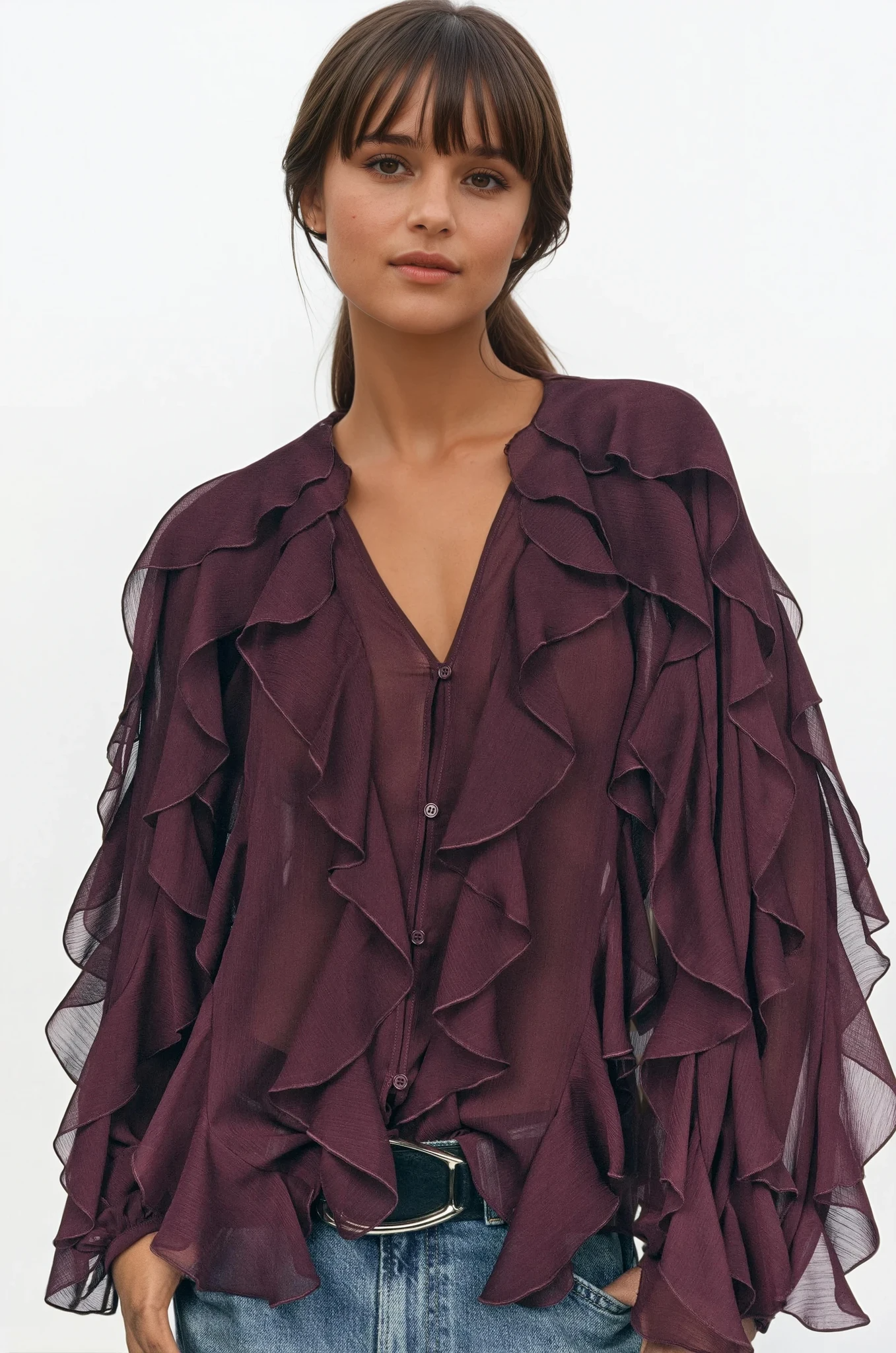 Mélanie | Pure Desire - Blouse with Ruffles
