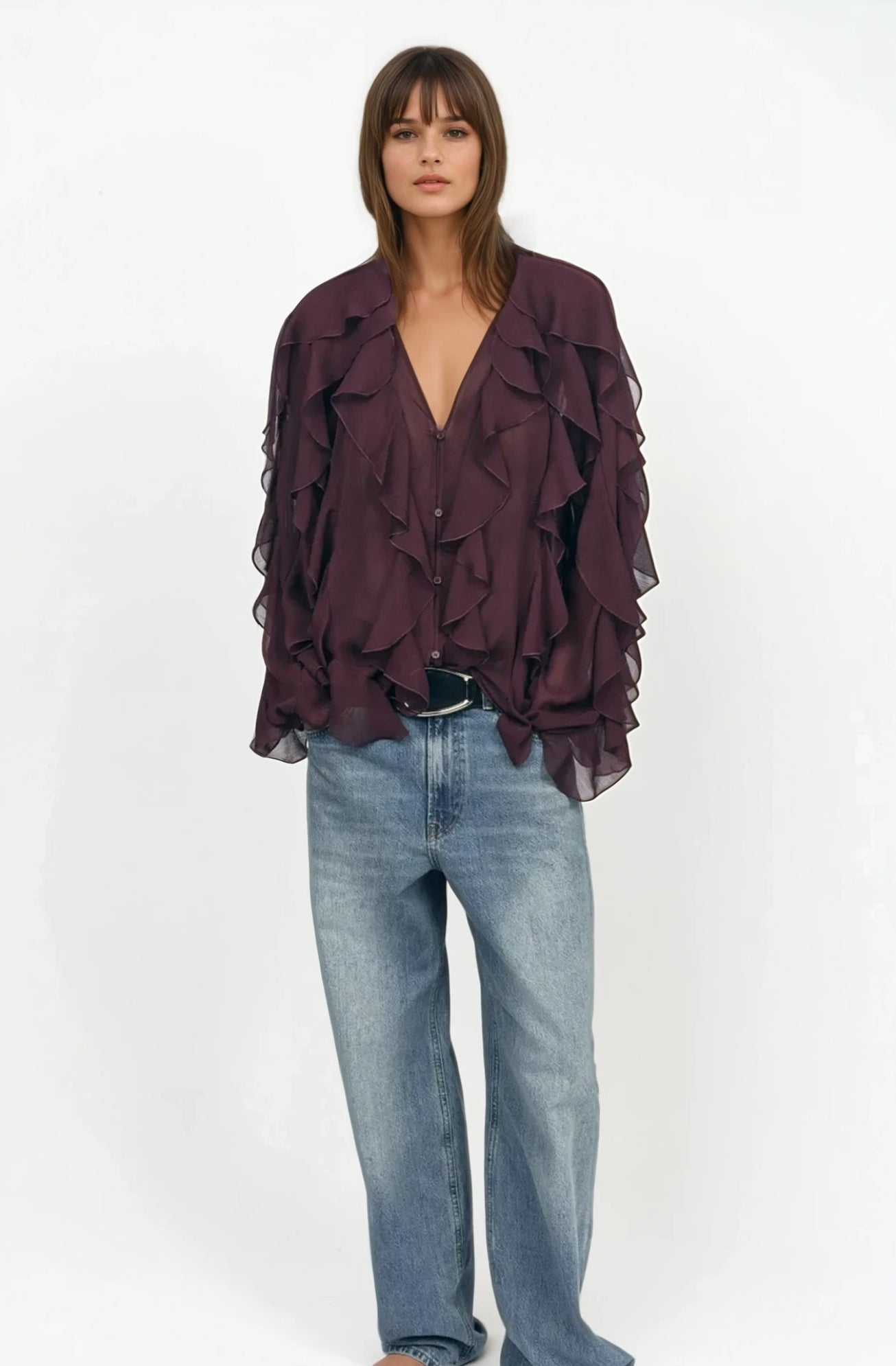 Mélanie | Pure Desire - Blouse with Ruffles