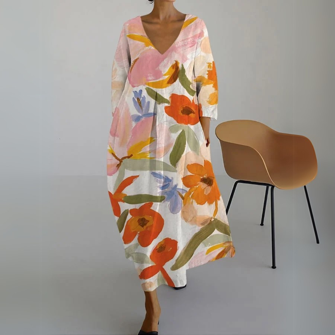 Carla | Flattering Floral Maxi