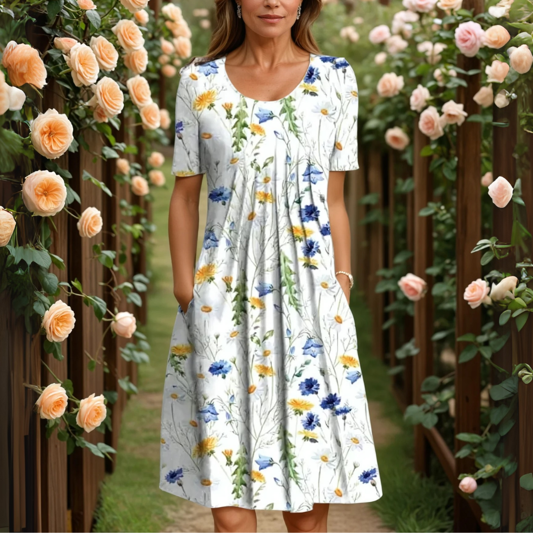 Verena | Flattering Floral Dress