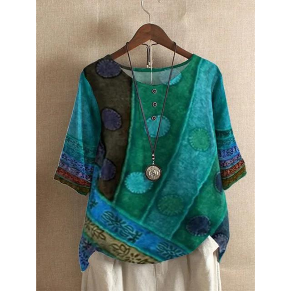 Vilda - Colourful Bohemian Top