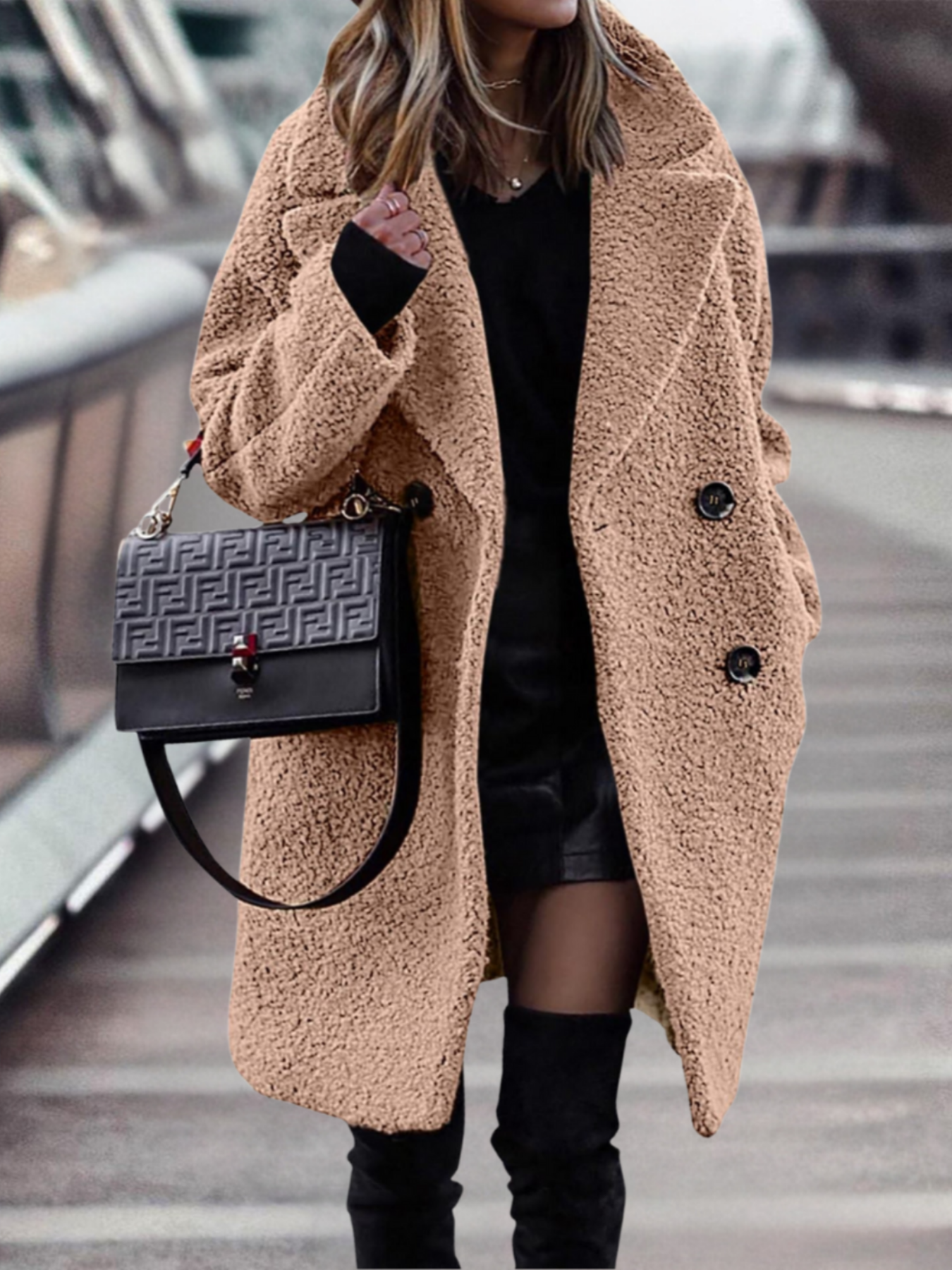 Adele | Long Plush Coat