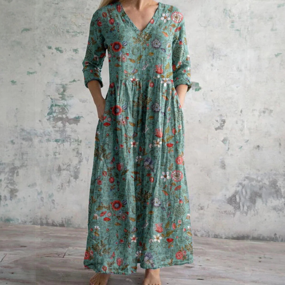 Olivia | Elegant Summer Dress with Floral Pattern