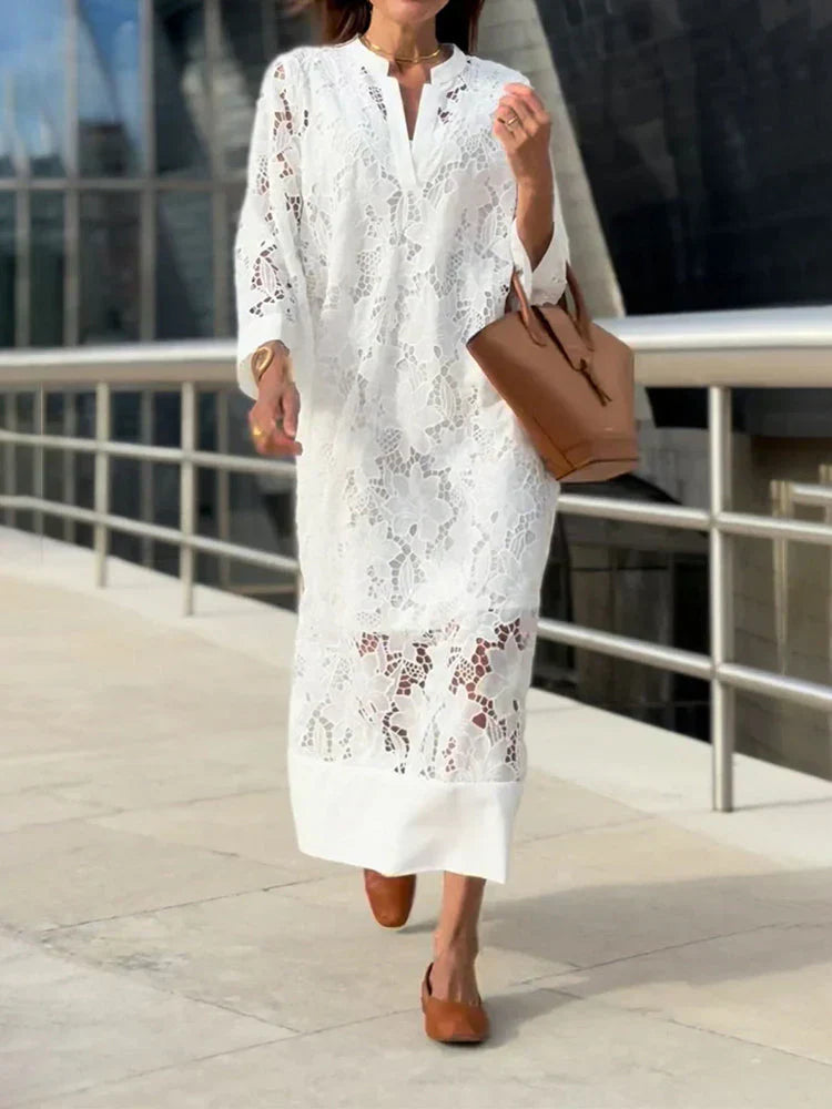 Leah | Summer Dress with Beautiful Lace