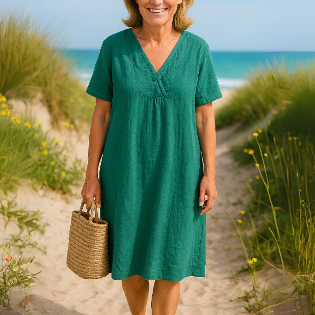 Bria | Elegant Linen Dress