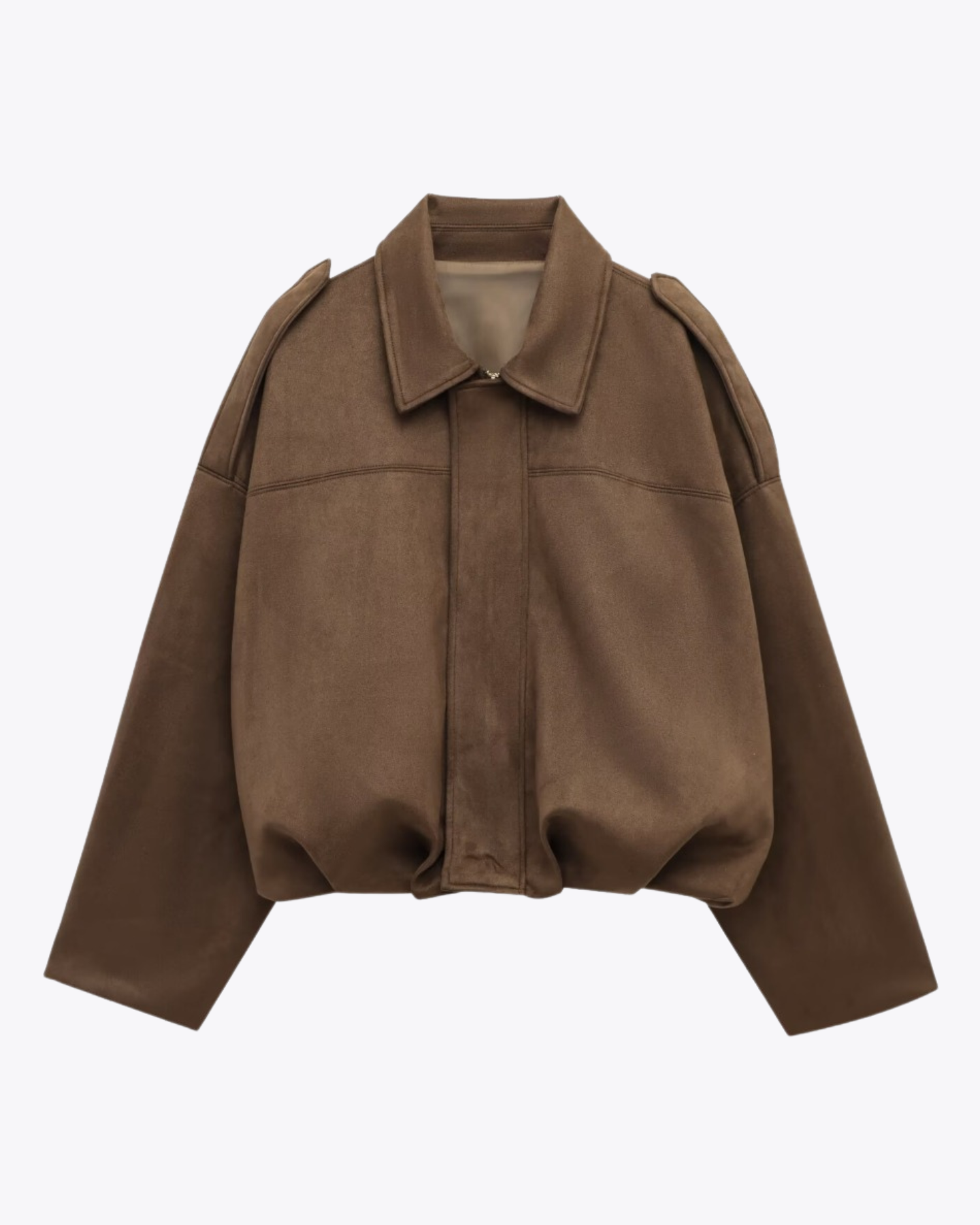 Quintine – Luxurious Suede Bomber Jacket for a Timeless Style