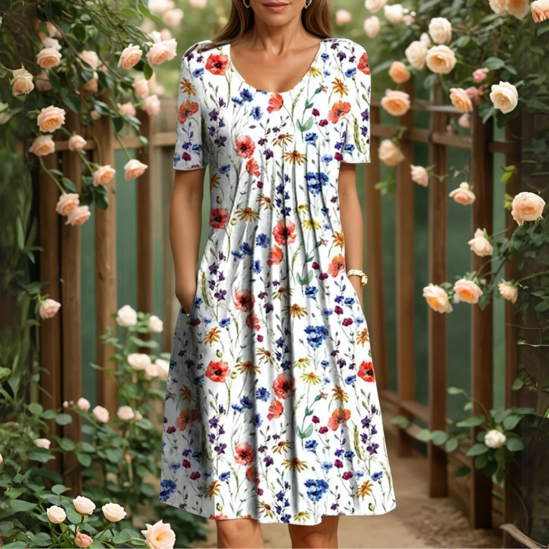 Verena | Flattering Floral Dress