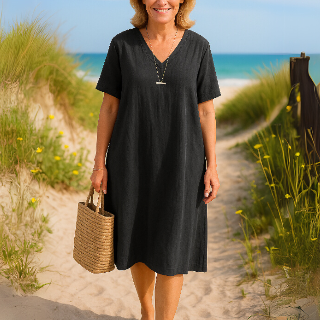 Bria | Elegant Linen Dress