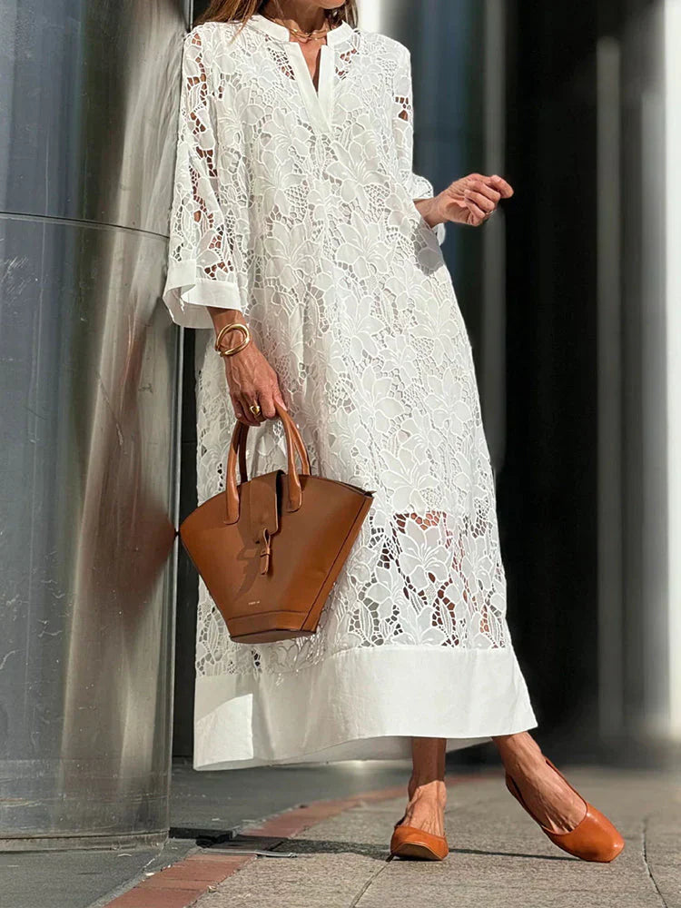 Leah | Summer Dress with Beautiful Lace