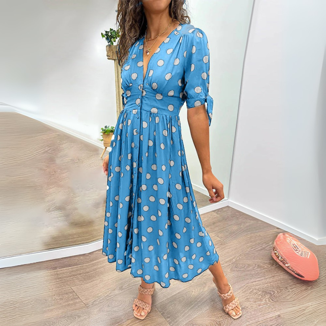 Anissa | Elegant Polkadot Maxi