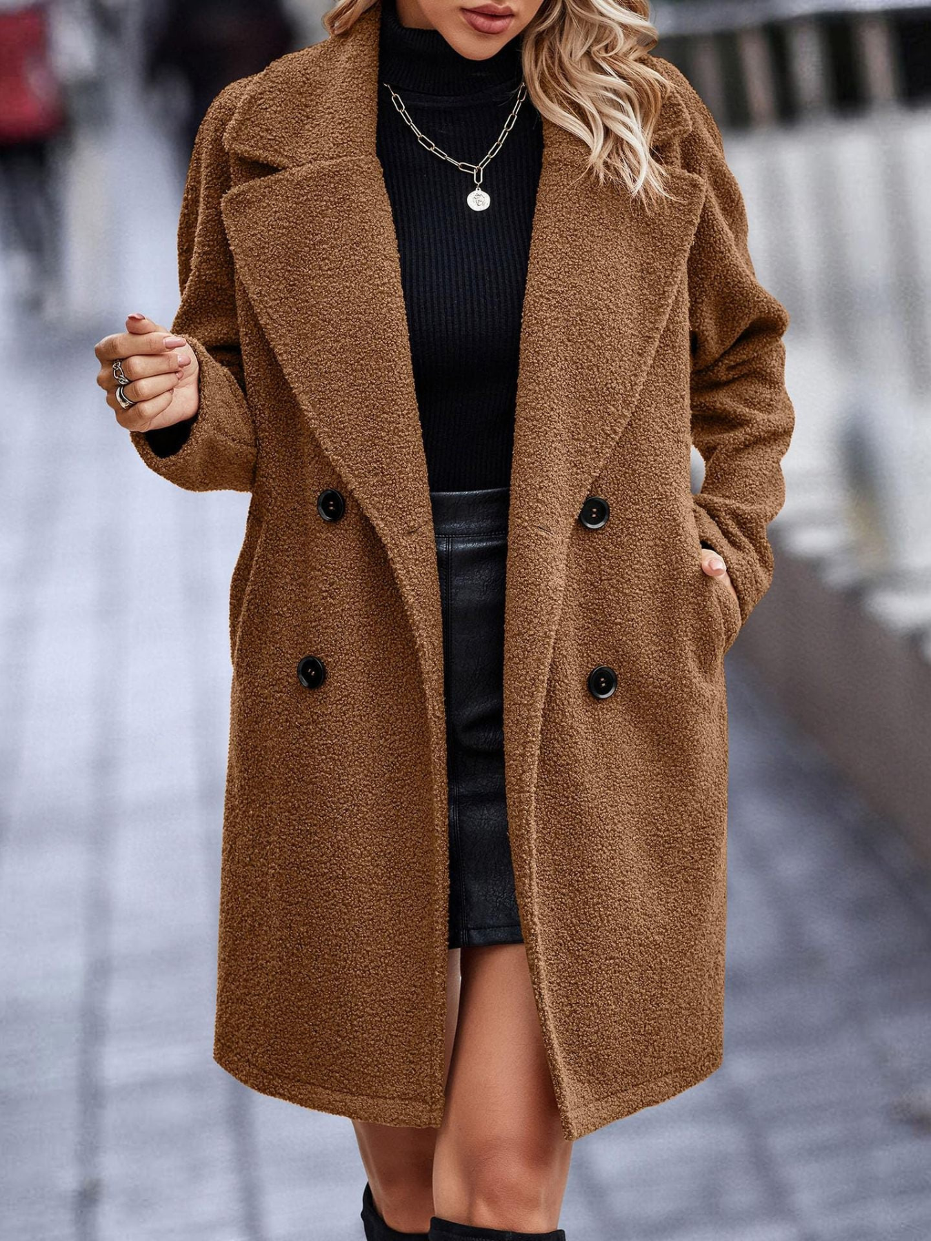 Adele | Long Plush Coat