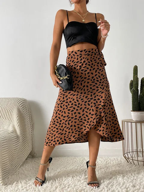 Vivienne | BohoWrap Print Skirt