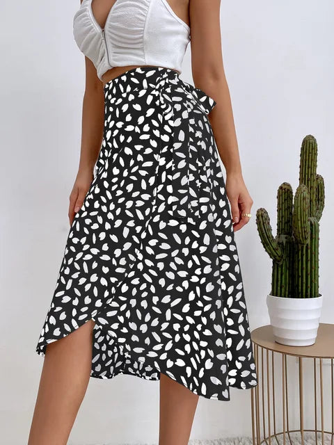 Vivienne | BohoWrap Print Skirt