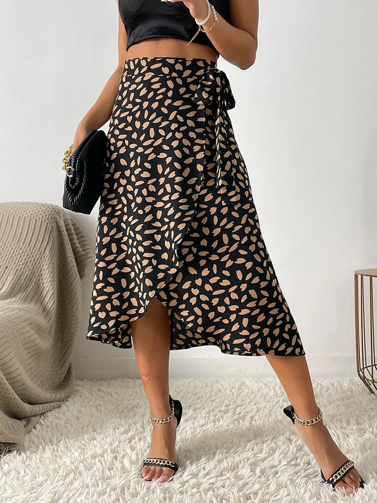 Vivienne | BohoWrap Print Skirt